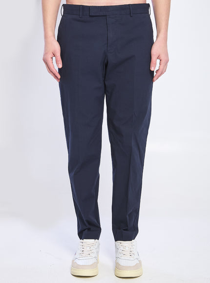 Pt Torino Rebel Stretch Cotton Pants Blue
