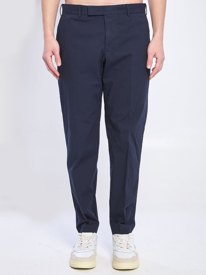Pt Torino Rebel Stretch Cotton Pants Blue