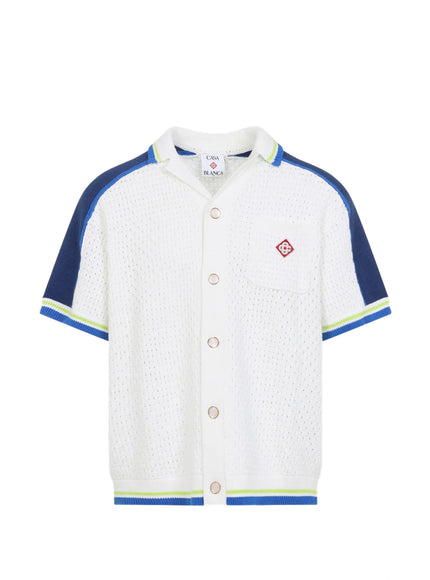Casablanca Crochet Shirt White