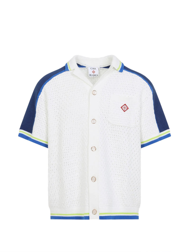 Casablanca Crochet Shirt White