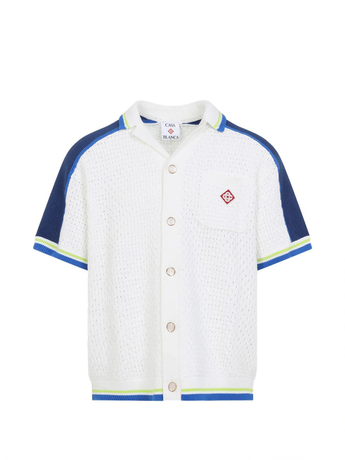 Casablanca Crochet Shirt White