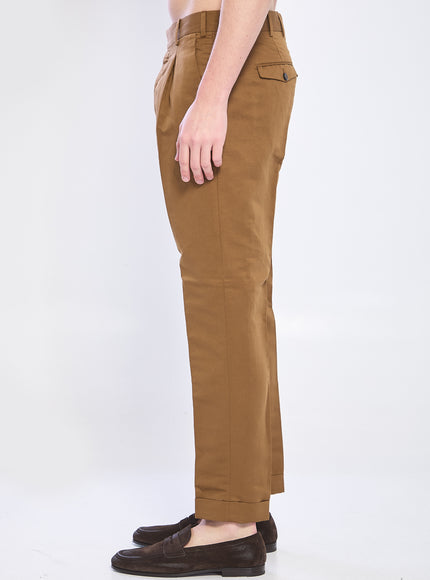 Pt Torino Rebel Pants In Linen And Cotton