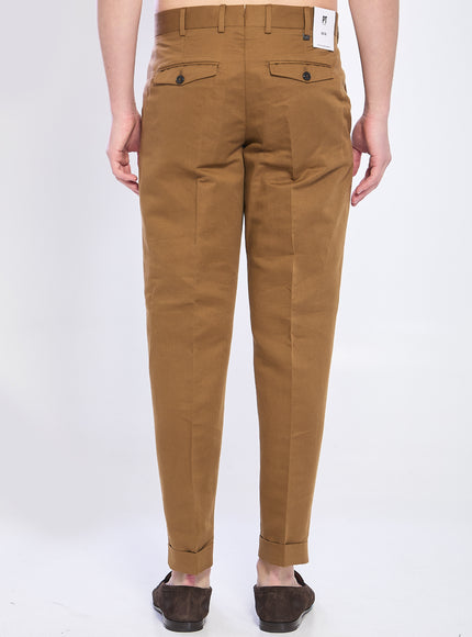 Pt Torino Rebel Pants In Linen And Cotton