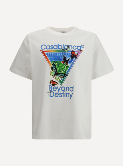 Casablanca Beyond Destiny Print T-shirt White