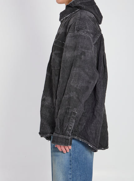 Balenciaga Hooded Denim Parka