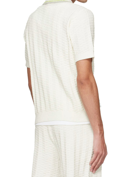 Casablanca Tennis Bouclé Polo Shirt