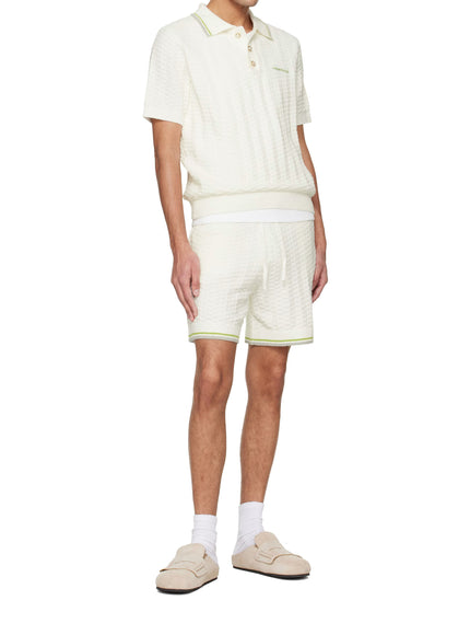 Casablanca Tennis Bouclé Polo Shirt