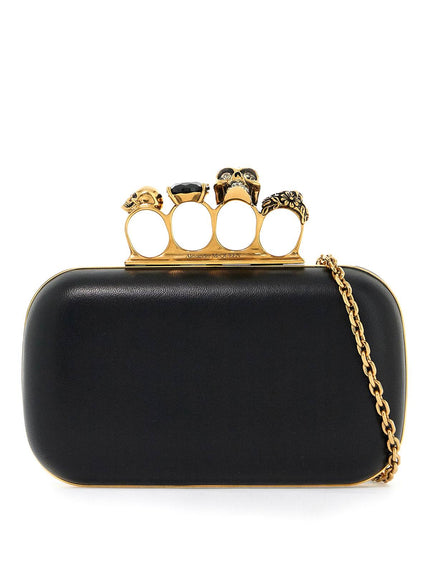 Alexander Mcqueen chain clutch with knuckle