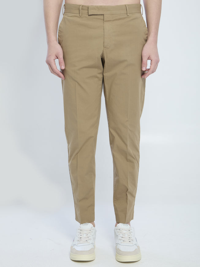 Pt Torino Rebel Stretch Cotton Pants Brown