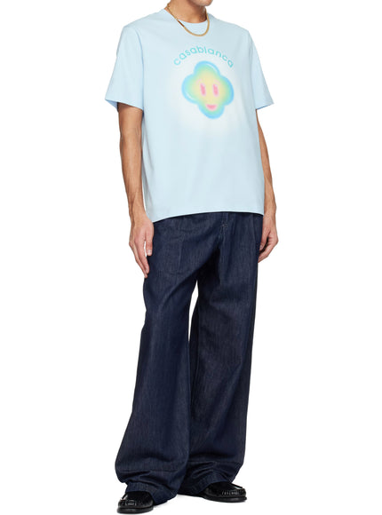 Casablanca Airbrush Smiley Print T-shirt