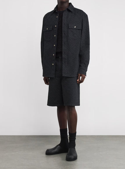 Casablanca Laser Monogram Overshirt Black