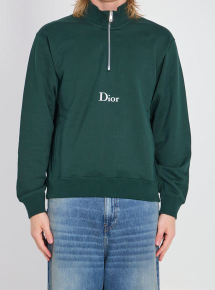 Dior Homme Half-zip Sweatshirt Green