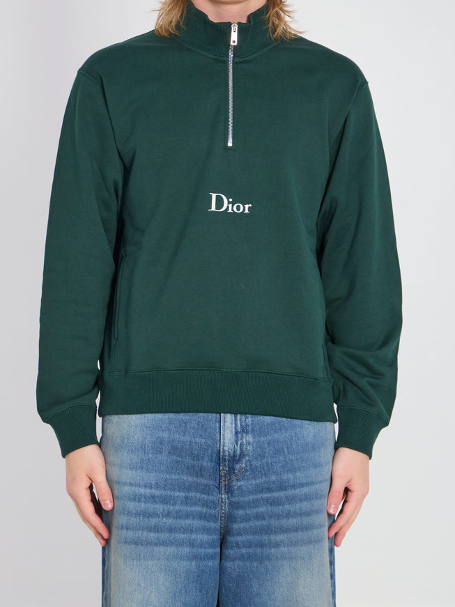 Dior Homme Half-zip Sweatshirt Green