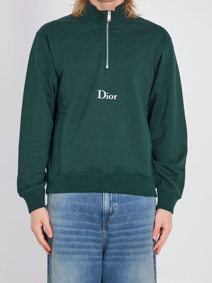 Dior Homme Half-zip Sweatshirt Green