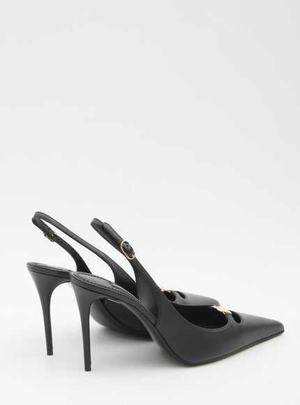 Dolce & Gabbana Slingback Pumps In Silk Nappa