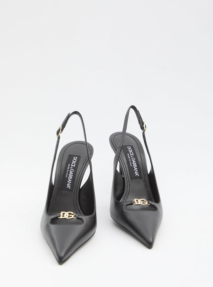 Dolce & Gabbana Slingback Pumps In Silk Nappa