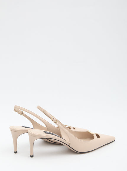 Dolce & Gabbana Slingback Pumps In Silk Nappa