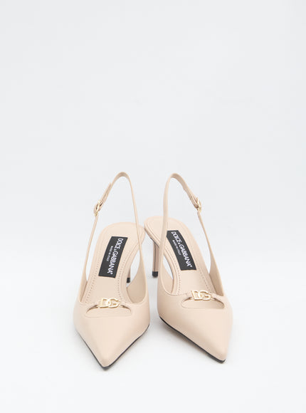 Dolce & Gabbana Slingback Pumps In Silk Nappa