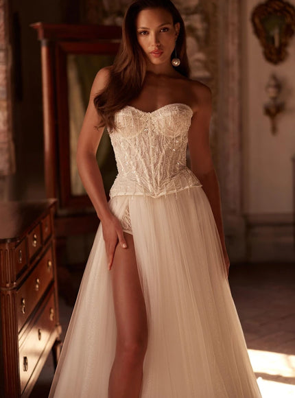 Emmalise Bridal Corset Top with Skirt or Pants Corset only
