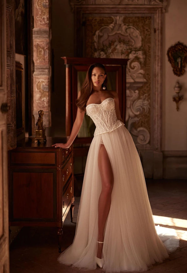 Emmalise Bridal Corset Top with Skirt or Pants