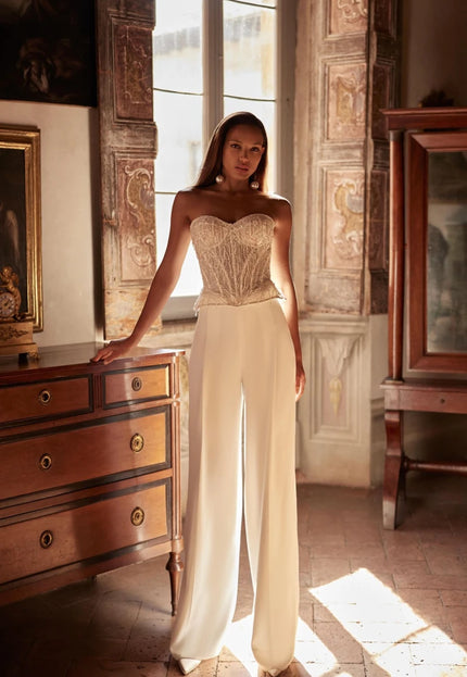 Emmalise Bridal Corset Two-Piece Set