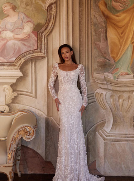 Pollardi Marisella Mermaid Lace Wedding Gown