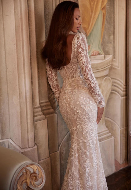 Pollardi Marisella Mermaid Lace Wedding Gown