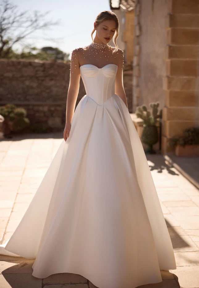 Ara Mikado A-Line Wedding Gown