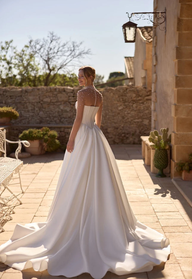 Ara Mikado A-Line Wedding Gown