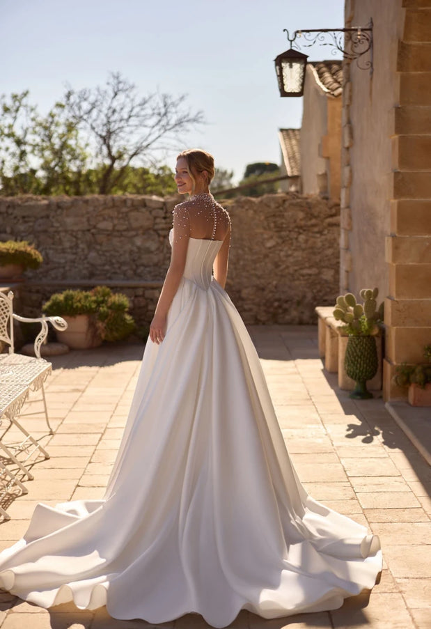 Ara Mikado A-Line Wedding Gown