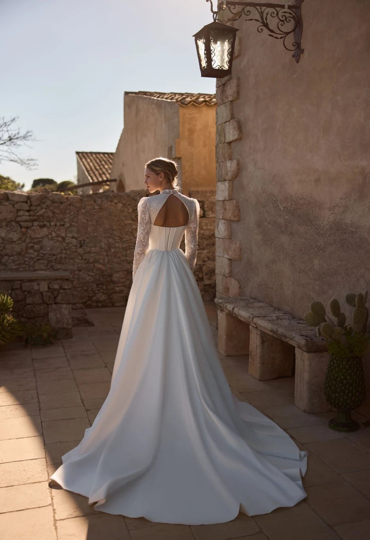 Wolffa Lace Long-Sleeve Mermaid Wedding Dress | Ellie Belle, US 14 / Dress Wolffa Lace Long-Sleeve Mermaid Wedding Dress | Ellie Belle, US 14 / Dress