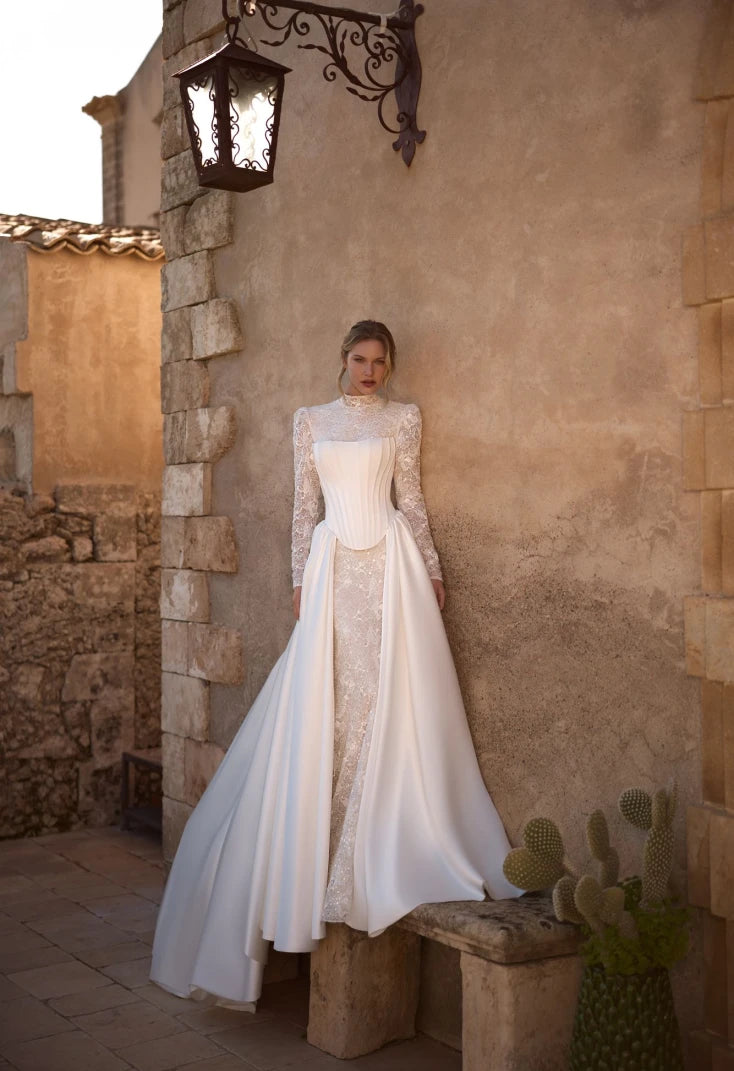 Wolffa Lace Long-Sleeve Mermaid Wedding Dress | Ellie Belle, US 14 / Dress Wolffa Lace Long-Sleeve Mermaid Wedding Dress | Ellie Belle, US 14 / Dress