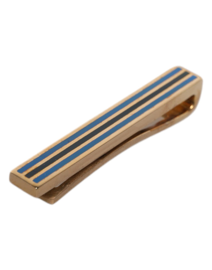 Dolce & Gabbana Gold Brass Logo Tie Clip