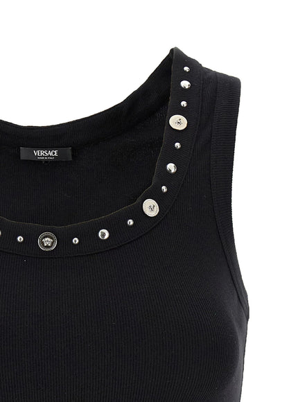 Versace Tank Top Emboidery Studs