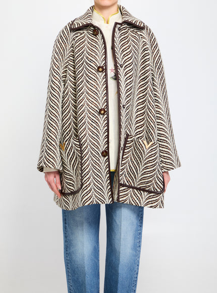 Valentino Garavani Animalier Peacoat 40 White