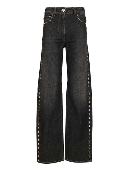 Versace Jeans With Studs Black