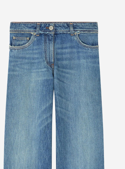 Versace Raw Cut Frayed Jeans