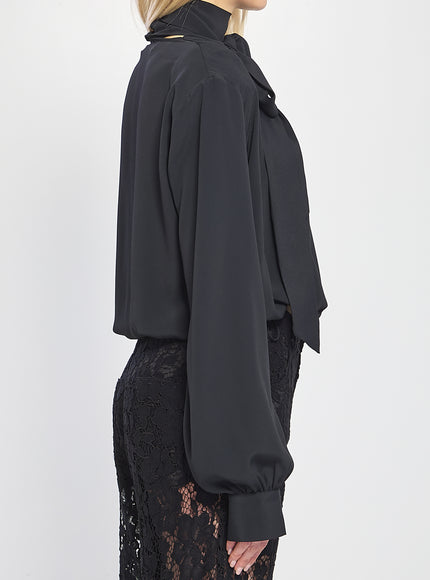 Federica Tosi Cross-over Blouse With Scarf