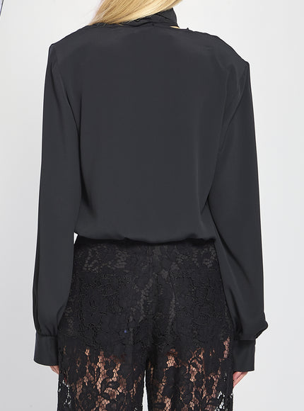 Federica Tosi Cross-over Blouse With Scarf