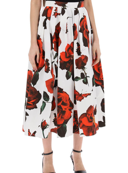 Alexander Mcqueen tudor rose pleated