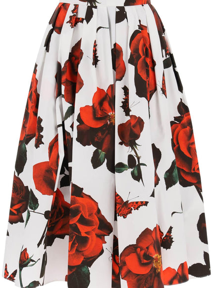 Alexander Mcqueen tudor rose pleated