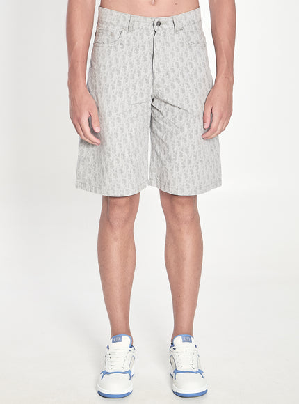 Dior Homme Dior Oblique Bermuda Shorts Grey