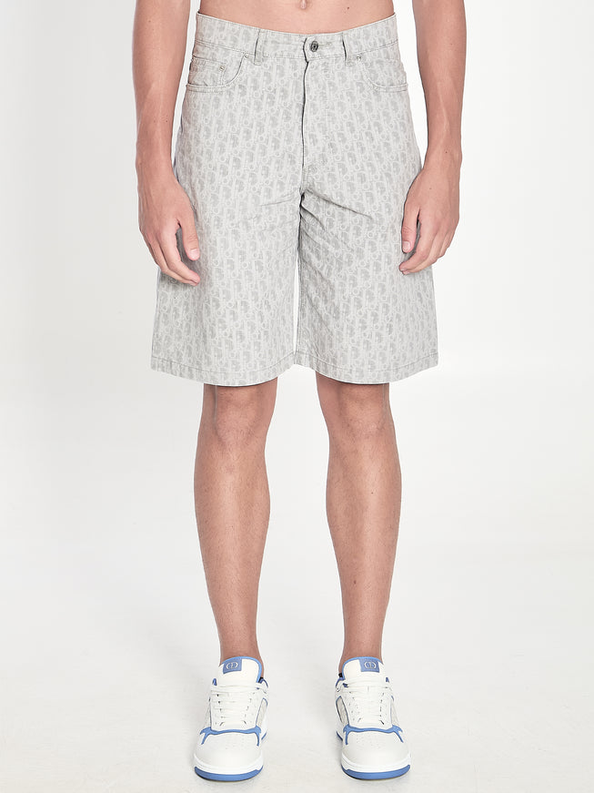 Dior Homme Dior Oblique Bermuda Shorts Grey