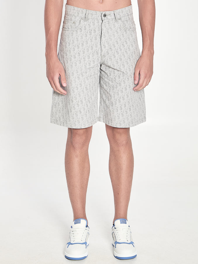 Dior Homme Dior Oblique Bermuda Shorts Grey