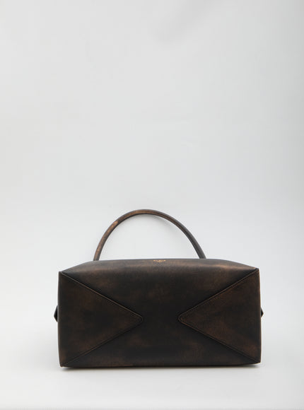 Alaia Le Bouledogue Bag In Distressed Leather