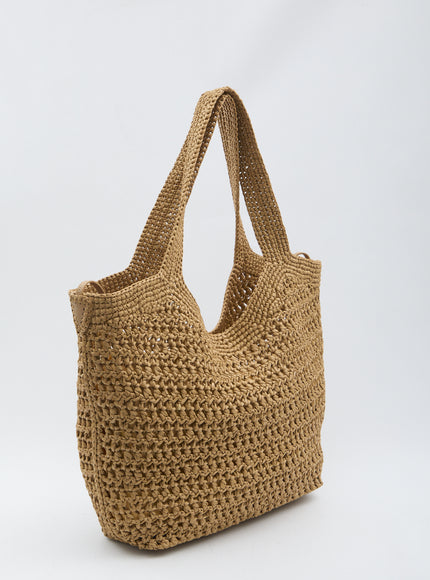Tod's Raffia Shopping Bag Medium
