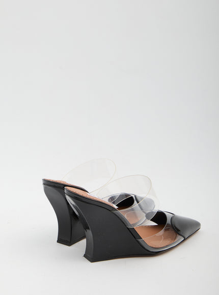 Alaia Le Coeur Wedge Mules