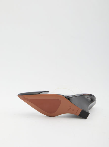 Alaia Le Coeur Wedge Mules