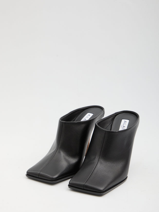 Alaia Square-toe Mules