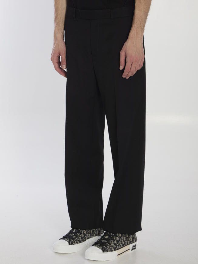 Dior Homme Wide Wool Trousers